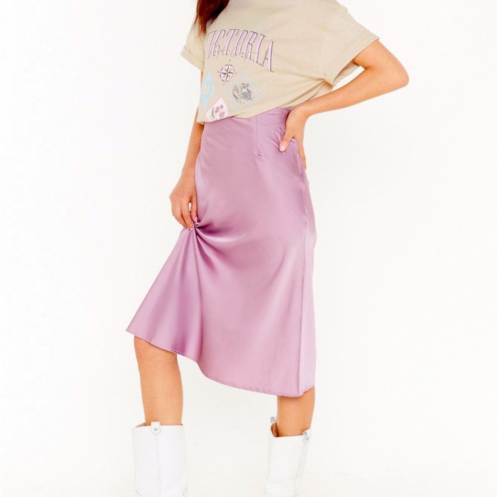 *NWT* Nasty Gal Midi Purple Skirt